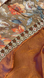 Designer Fancy Saree With Work - Kanjeevaram Silk Mandir