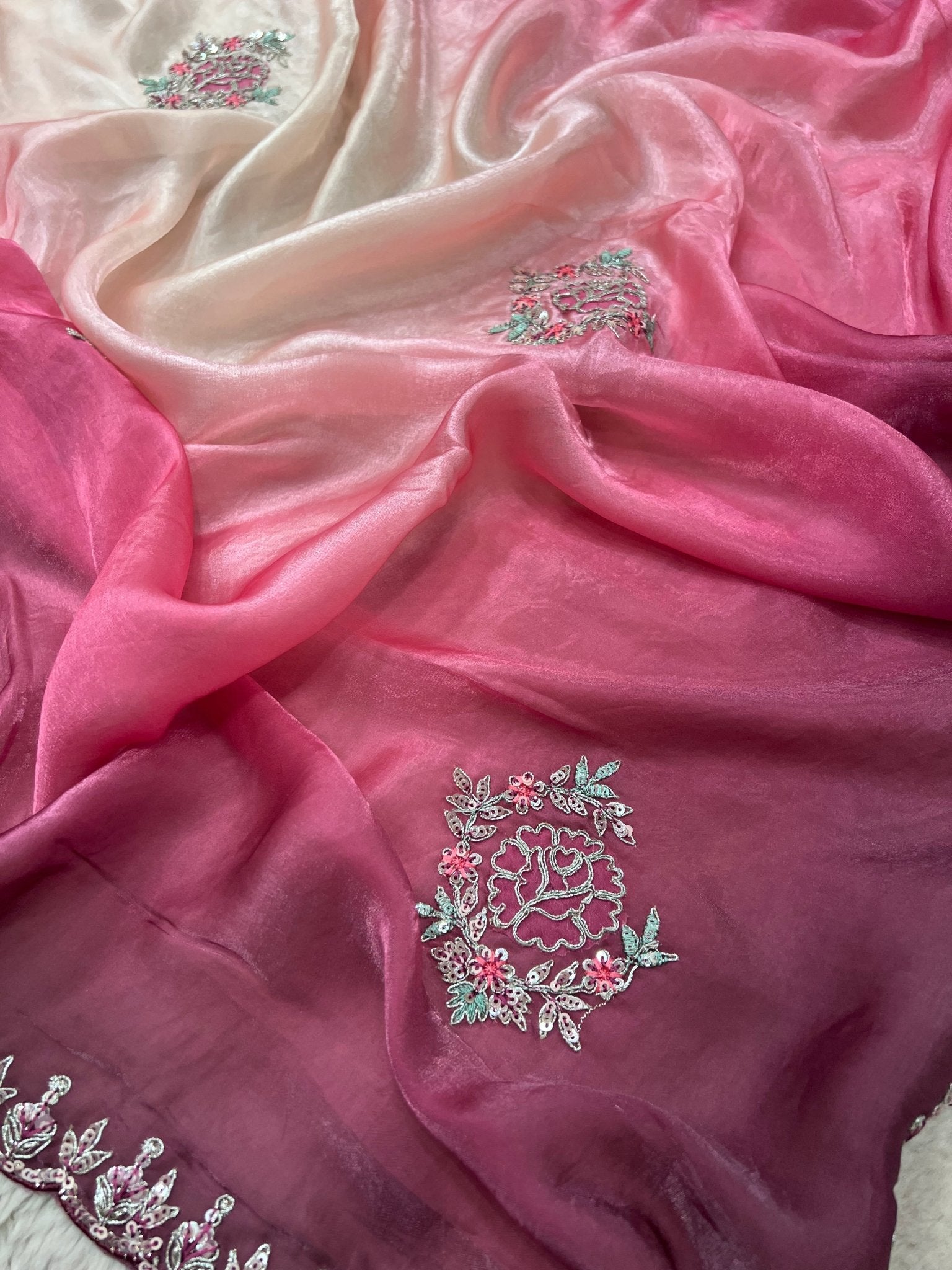Designer Fancy Saree With Work - Kanjeevaram Silk Mandir