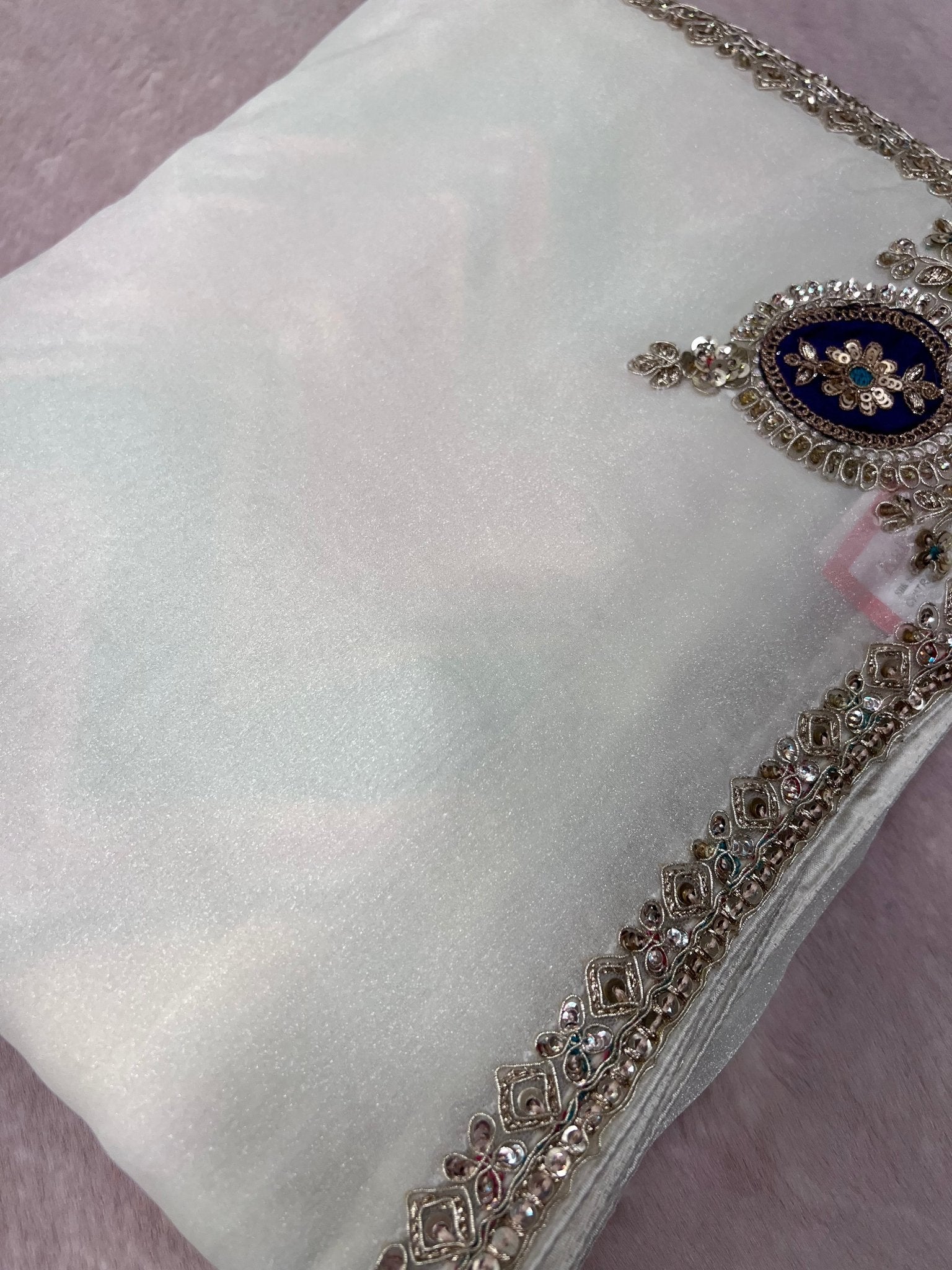 Designer Fancy Saree With Work - Kanjeevaram Silk Mandir