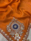 Designer Fancy Saree With Work - Kanjeevaram Silk Mandir