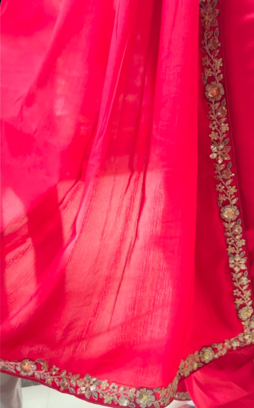 Designer Fancy Saree With Work - Kanjeevaram Silk Mandir