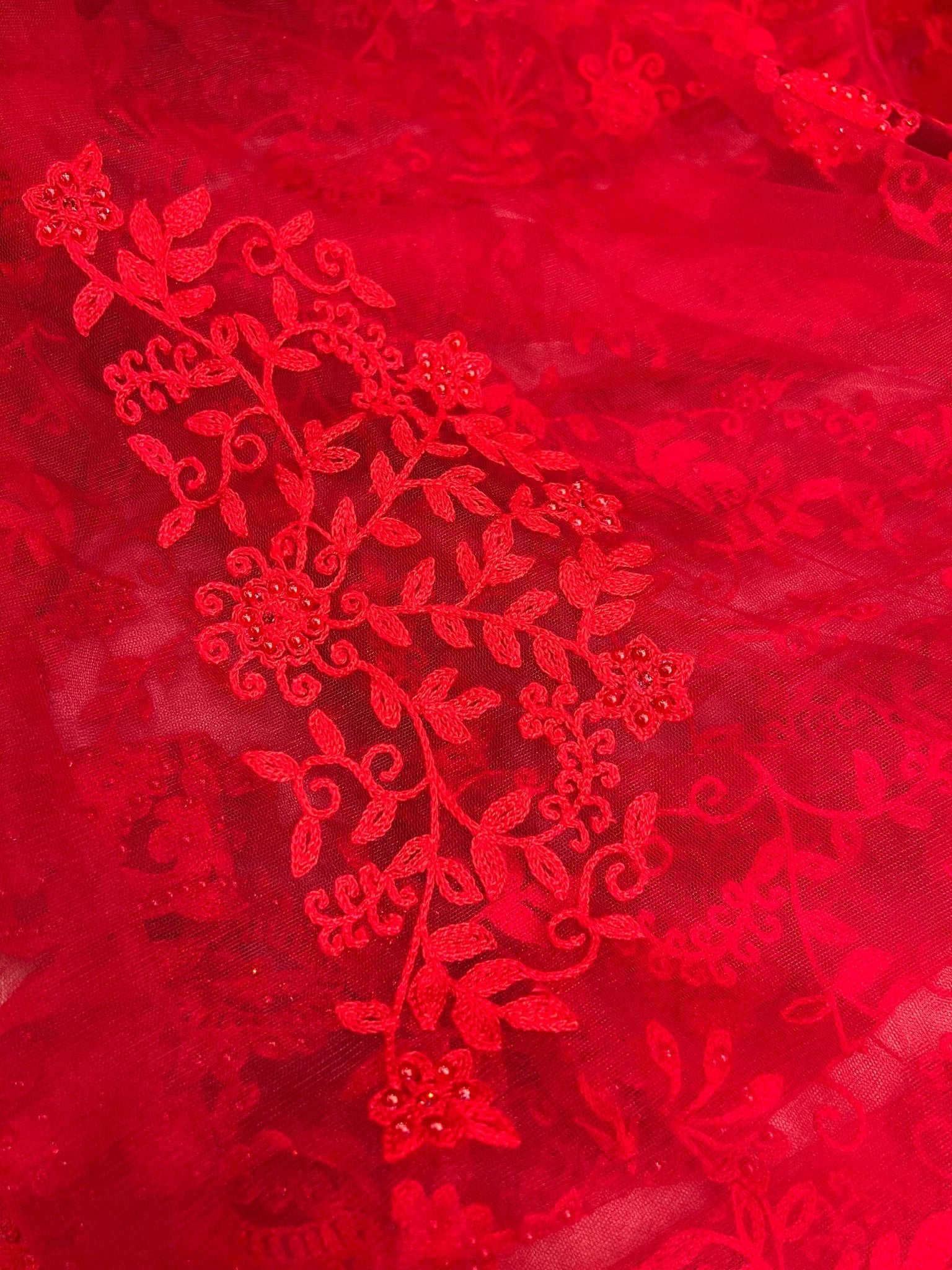 Designer Netted Saree - Kanjeevaram Silk Mandir