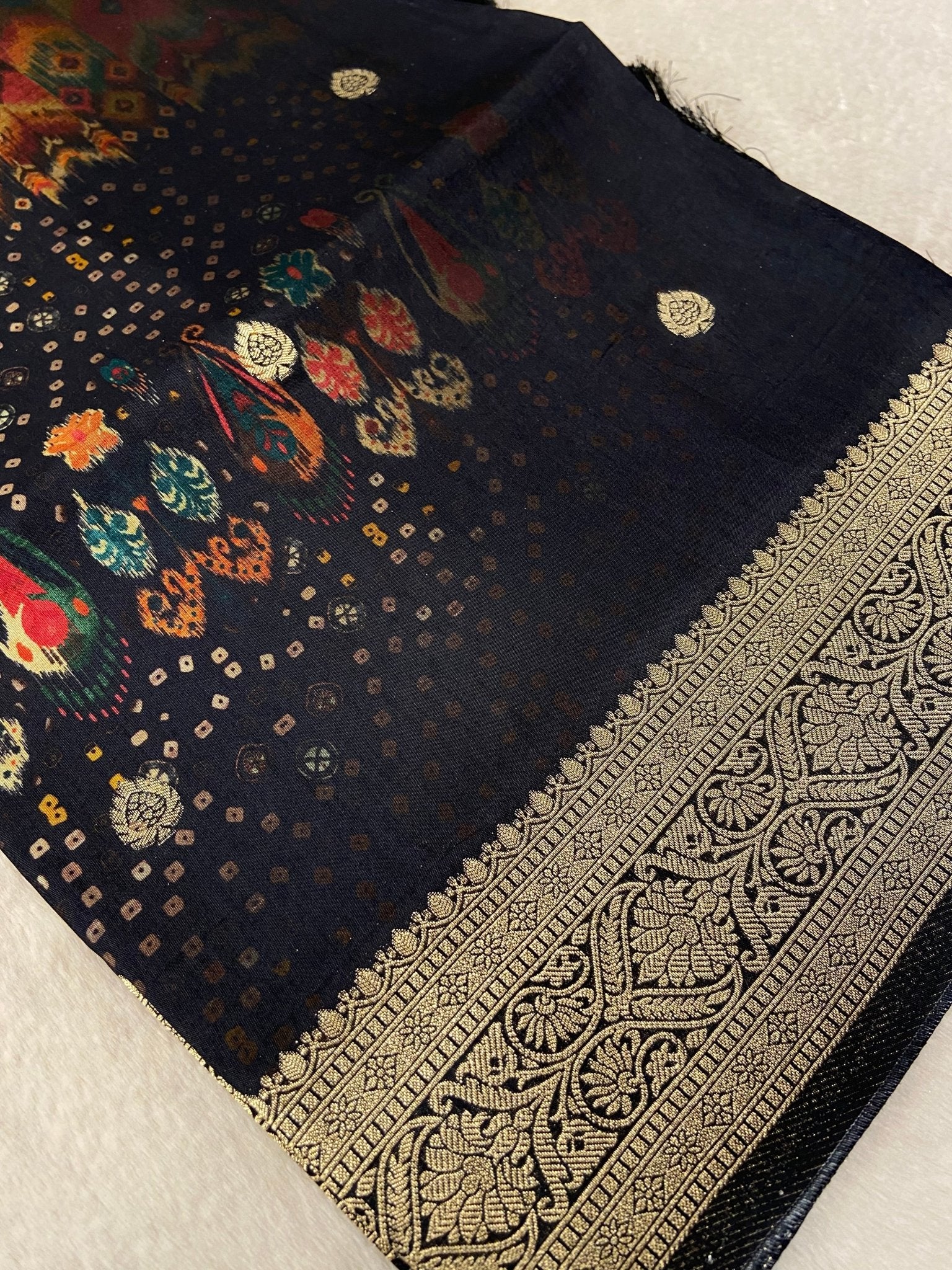 Digital Print Concept in Premium Semi Kanchipuram Silk Saree - Kanjeevaram Silk Mandir