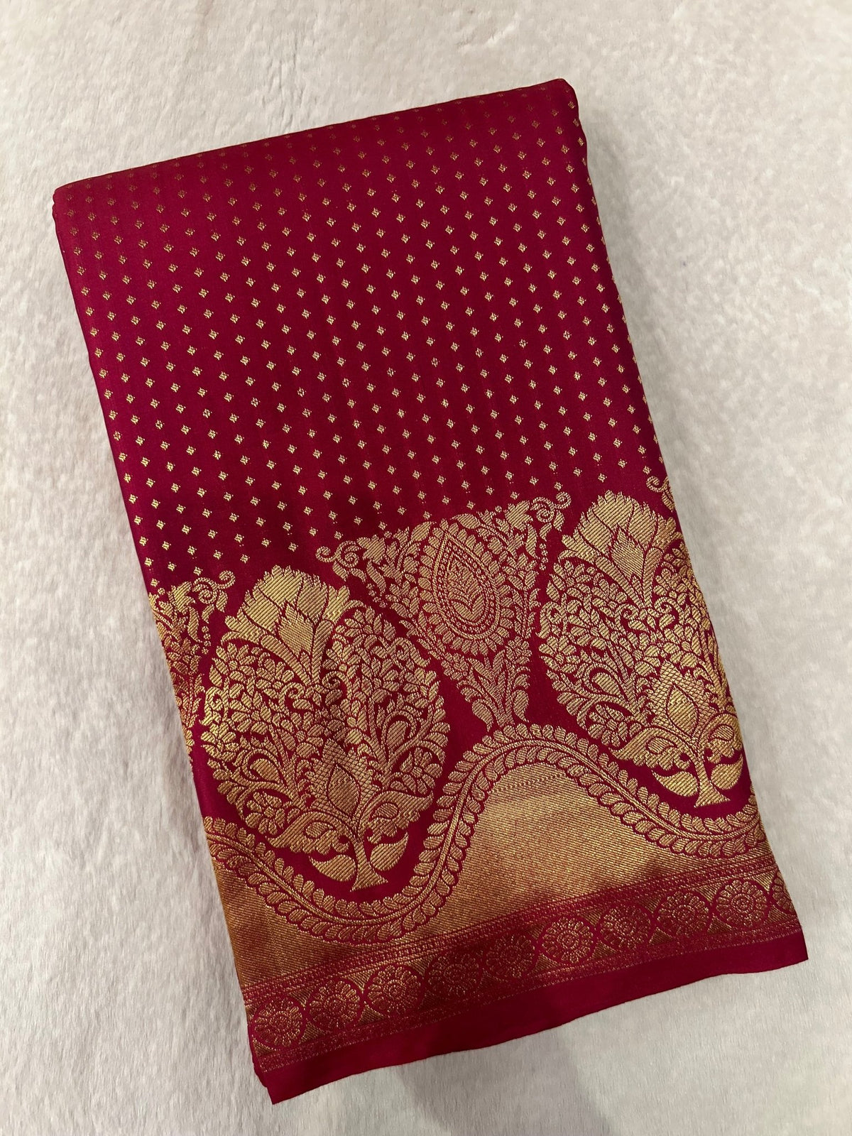 Half Mix Kanjeevaram Silk Saree - Kanjeevaram Silk Mandir