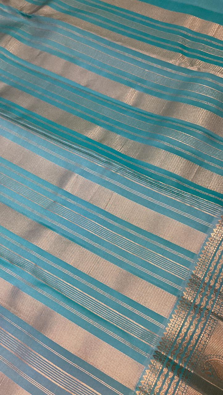 Half mix Kanjeevaram silk saree - Kanjeevaram Silk Mandir