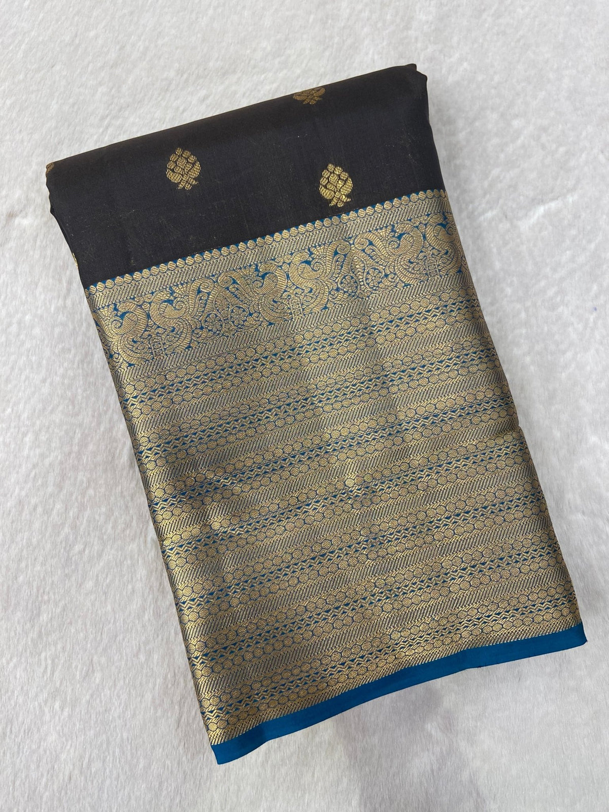 Half Mix Kanjeevaram Silk Saree - Kanjeevaram Silk Mandir