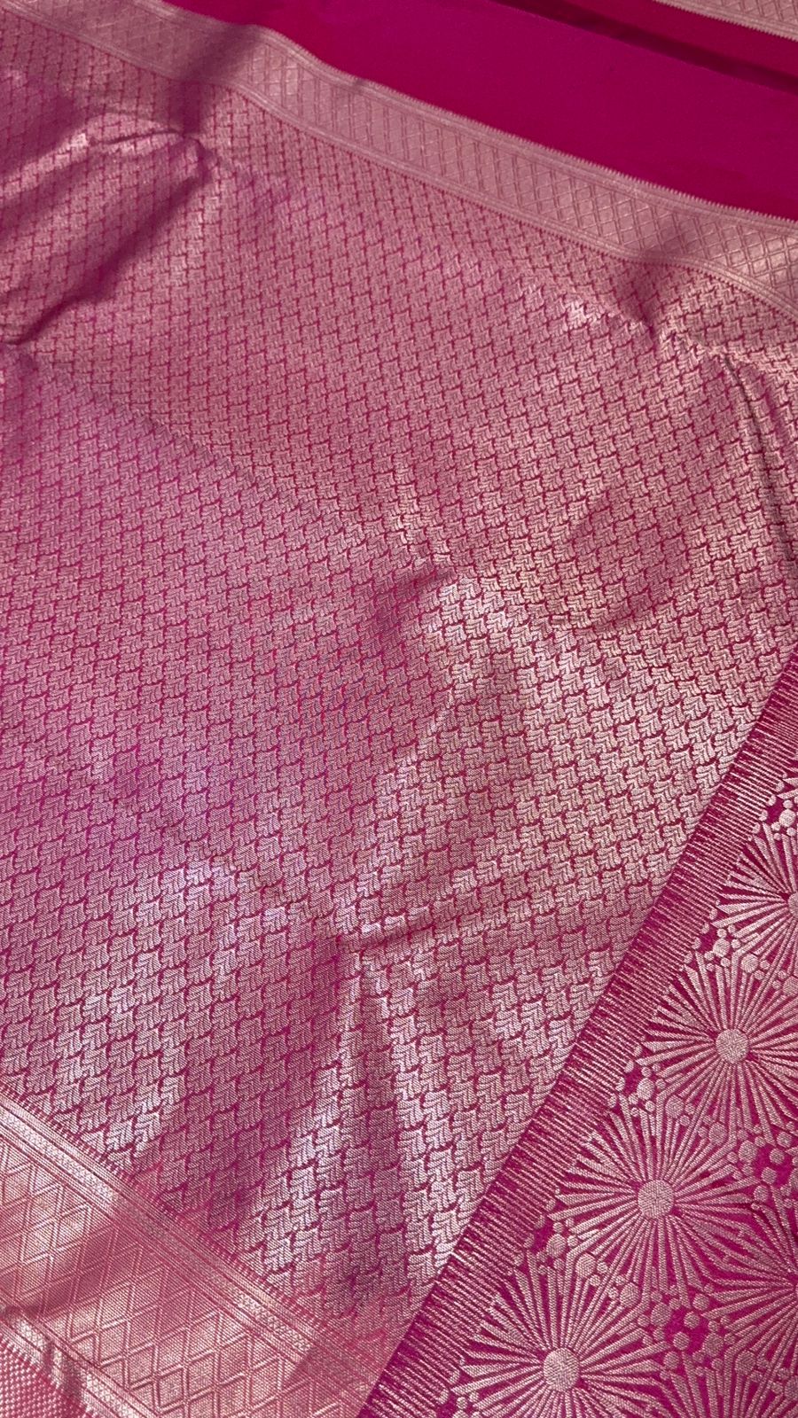 Half mix Kanjeevaram silk saree - Kanjeevaram Silk Mandir