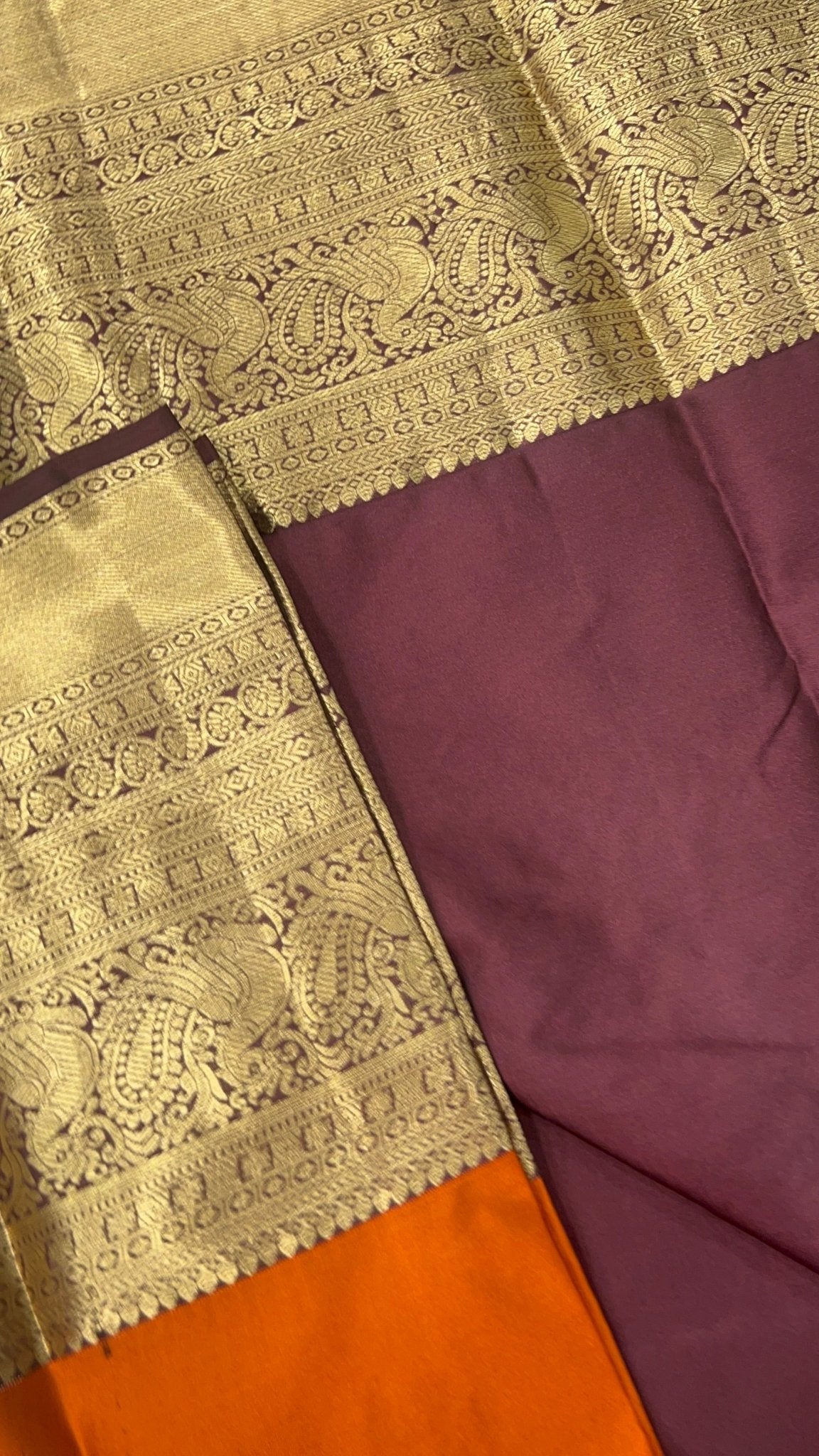 Half Mix Kanjeevaram Silk Saree - Kanjeevaram Silk Mandir