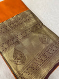 Half mix Kanjeevaram silk saree - Kanjeevaram Silk Mandir