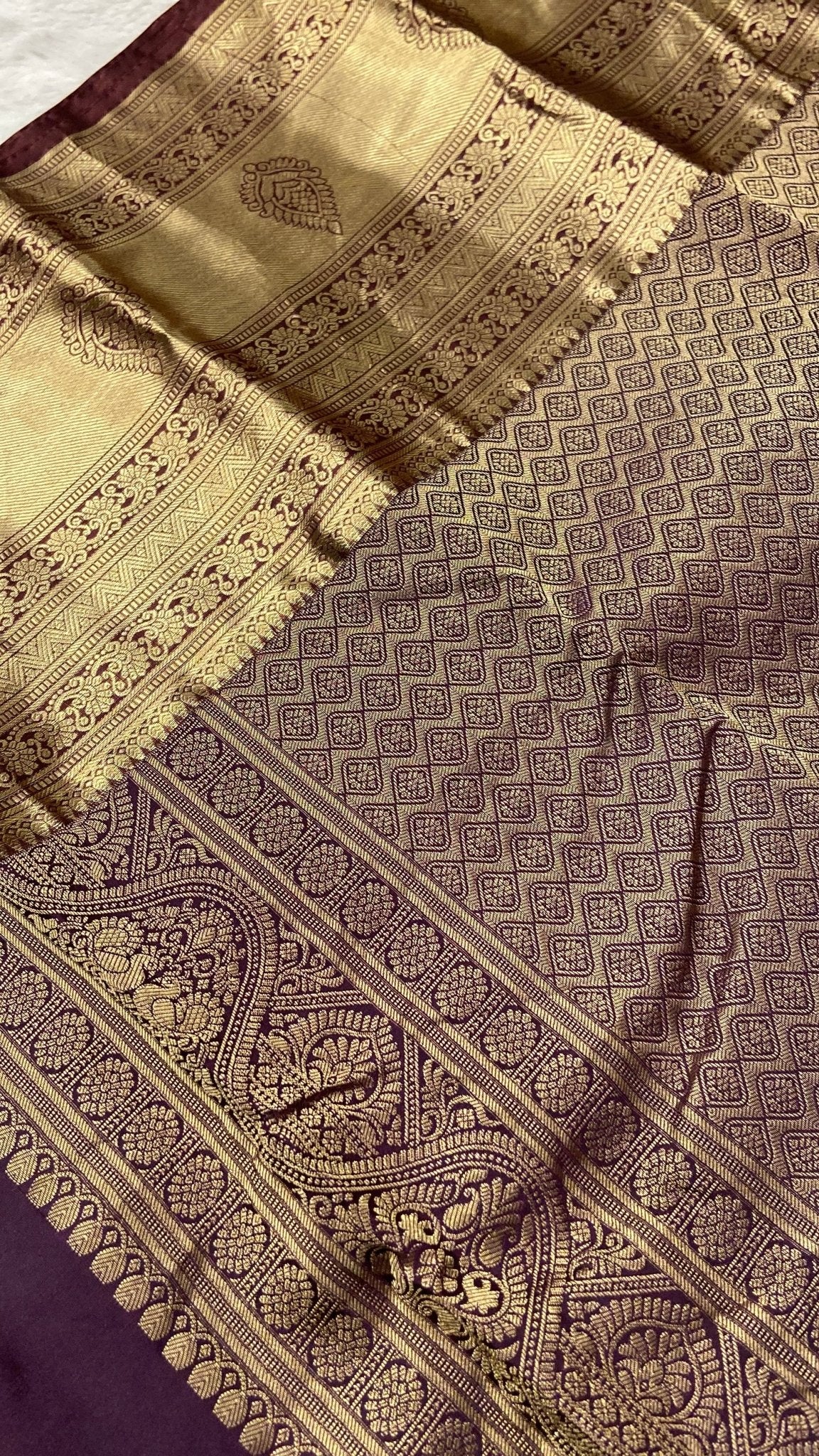 Half mix Kanjeevaram silk saree - Kanjeevaram Silk Mandir