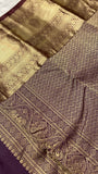 Half mix Kanjeevaram silk saree - Kanjeevaram Silk Mandir