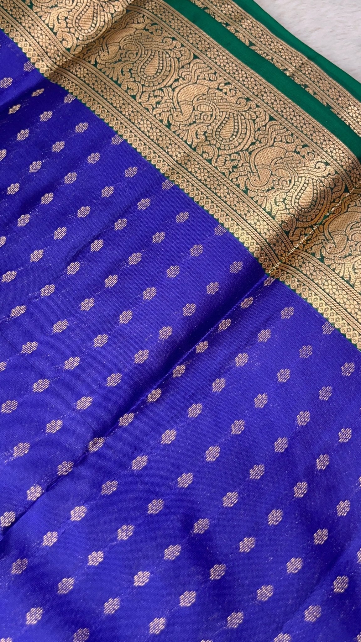 Half Mix Kanjeevaram Silk Saree - Kanjeevaram Silk Mandir