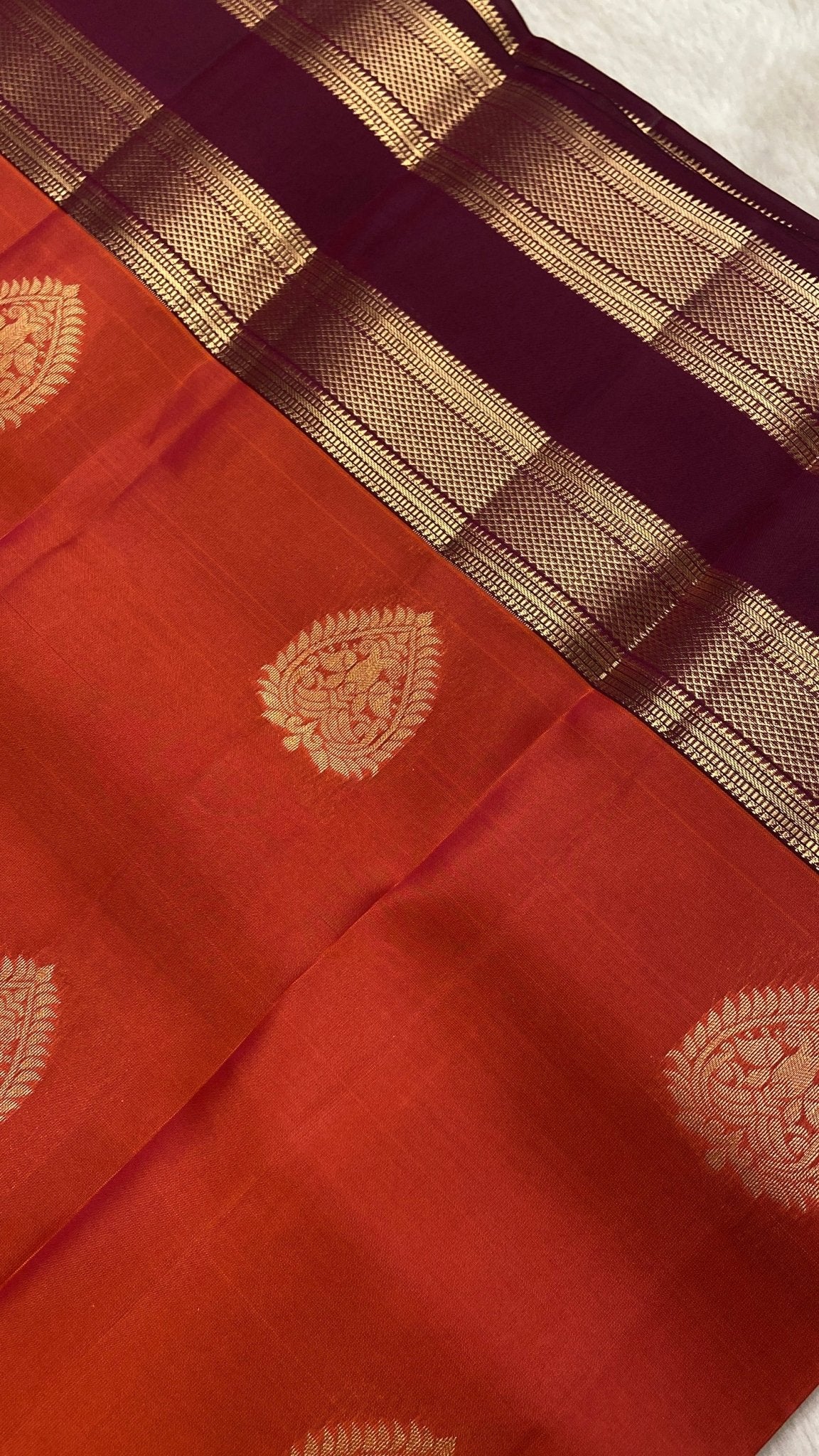 Half Mix Kanjeevaram Silk Saree - Kanjeevaram Silk Mandir
