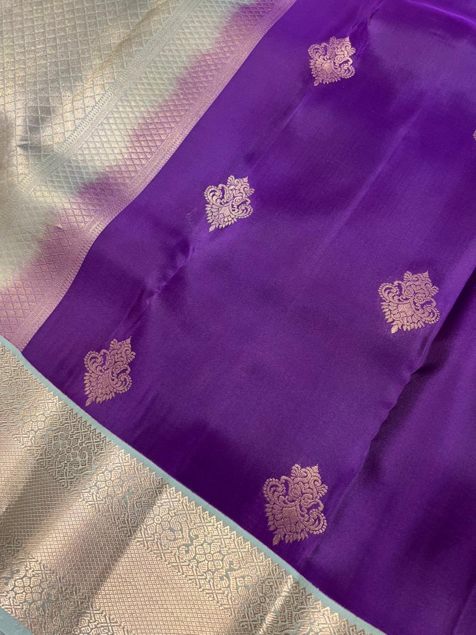 Half Mix Kanjeevaram Silk Saree - Kanjeevaram Silk Mandir