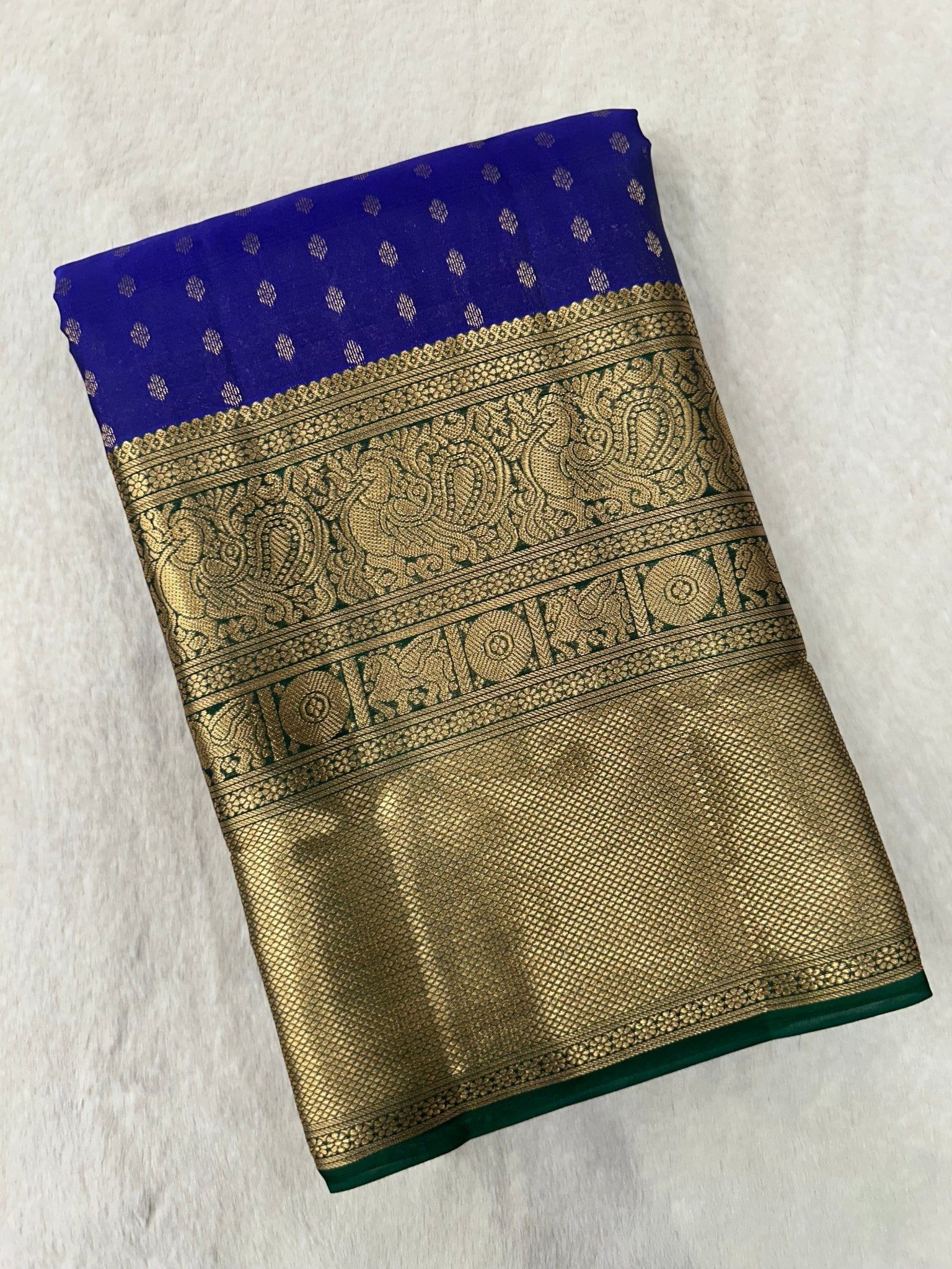 Half Mix Kanjeevaram Silk Saree - Kanjeevaram Silk Mandir