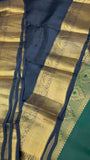 Half Mix Kanjeevaram Silk Saree - Kanjeevaram Silk Mandir