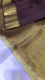 Half mix Kanjeevaram silk saree - Kanjeevaram Silk Mandir