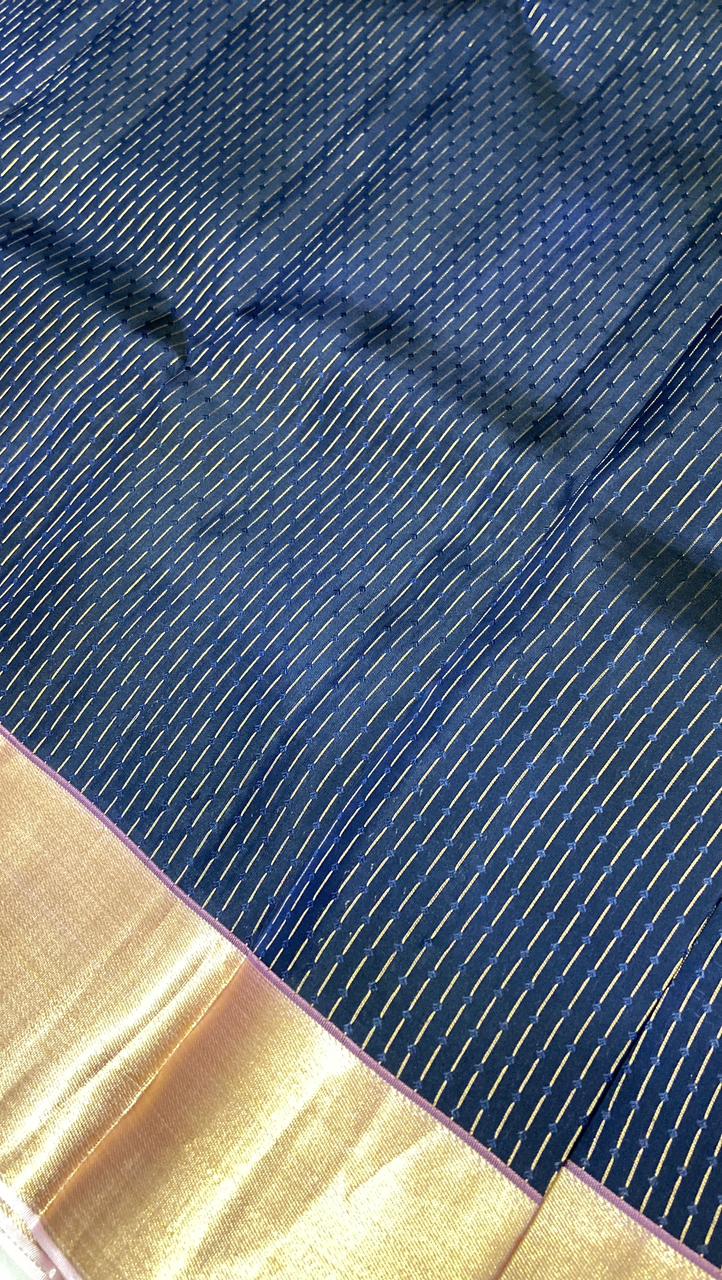 Half mix Kanjeevaram silk saree - Kanjeevaram Silk Mandir