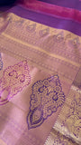 Half mix Kanjeevaram silk saree - Kanjeevaram Silk Mandir