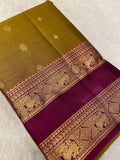 Half Mix Kanjeevaram Silk Saree - Kanjeevaram Silk Mandir