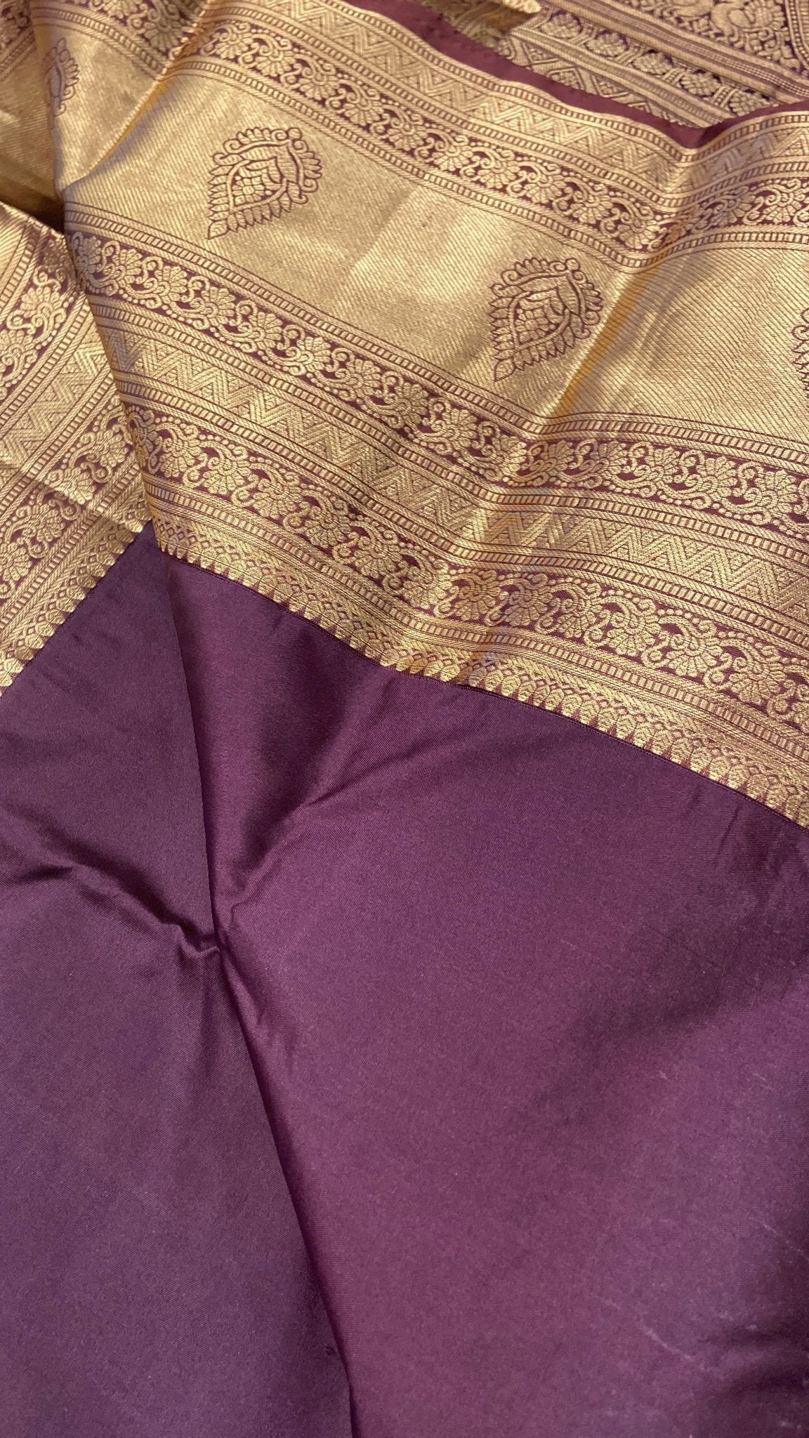 Half mix Kanjeevaram silk saree - Kanjeevaram Silk Mandir