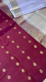 Half mix Kanjeevaram silk saree - Kanjeevaram Silk Mandir