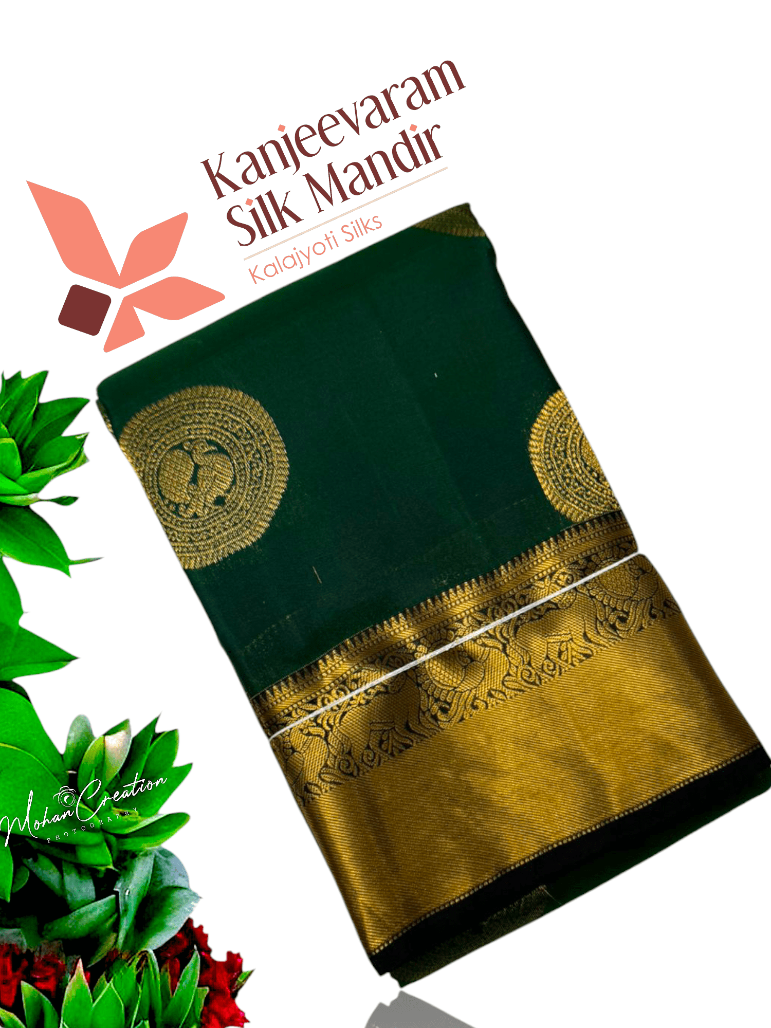 Half Mix Kanjeevaram Silk Saree - Kanjeevaram Silk Mandir