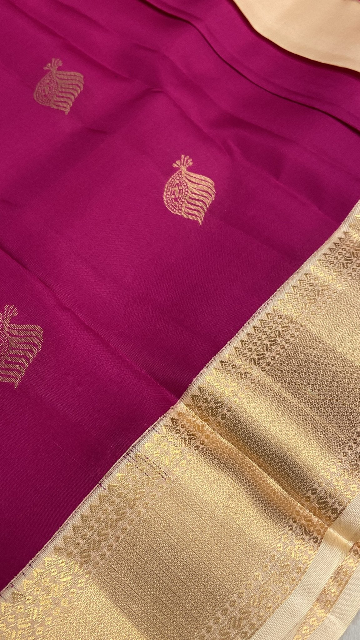 Half mix Kanjeevaram silk saree - Kanjeevaram Silk Mandir