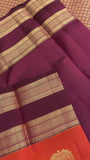 Half Mix Kanjeevaram Silk Saree - Kanjeevaram Silk Mandir