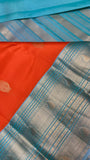 Half mix Kanjeevaram silk saree - Kanjeevaram Silk Mandir