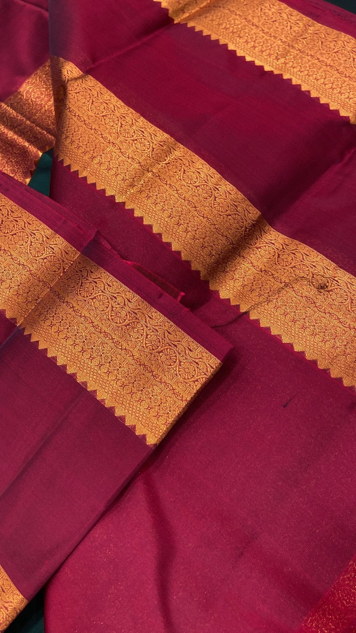 Half Mix Kanjeevaram Silk Saree - Kanjeevaram Silk Mandir