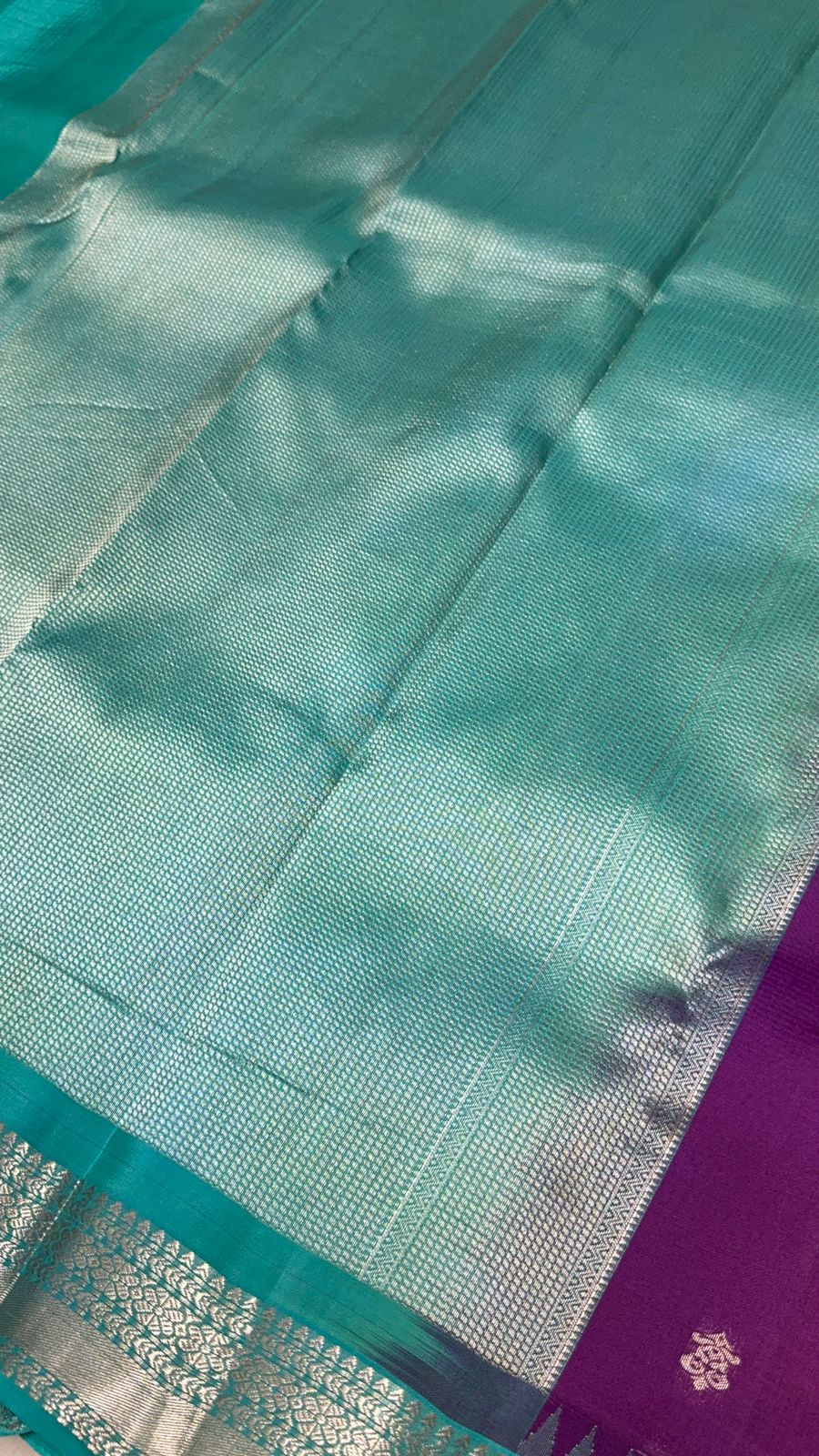 Half mix Kanjeevaram silk saree - Kanjeevaram Silk Mandir