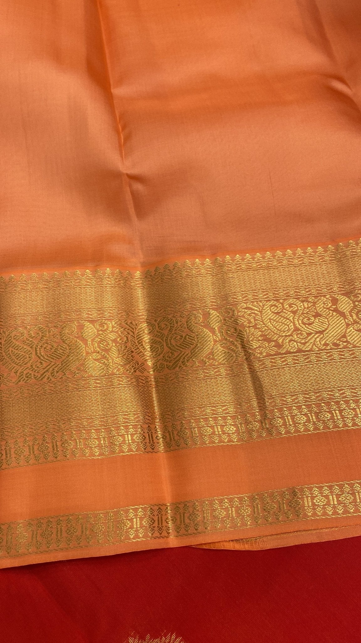 Half mix Kanjeevaram silk saree - Kanjeevaram Silk Mandir