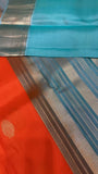 Half mix Kanjeevaram silk saree - Kanjeevaram Silk Mandir
