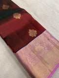 Half mix Kanjeevaram silk saree - Kanjeevaram Silk Mandir