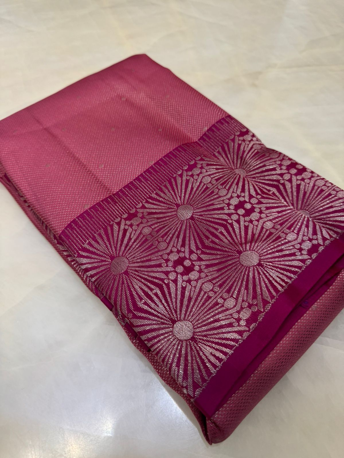 Half mix Kanjeevaram silk saree - Kanjeevaram Silk Mandir
