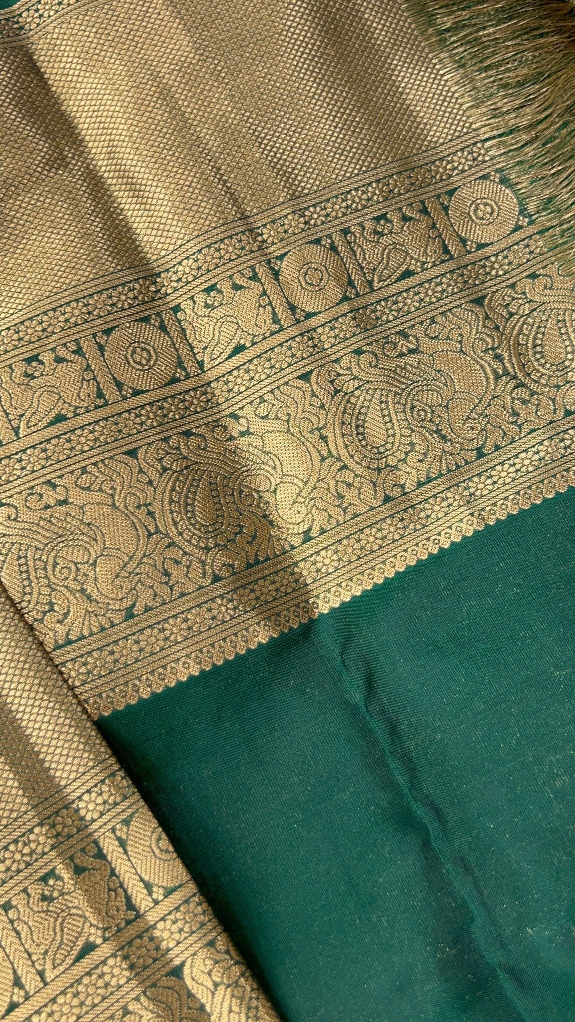 Half Mix Kanjeevaram Silk Saree - Kanjeevaram Silk Mandir