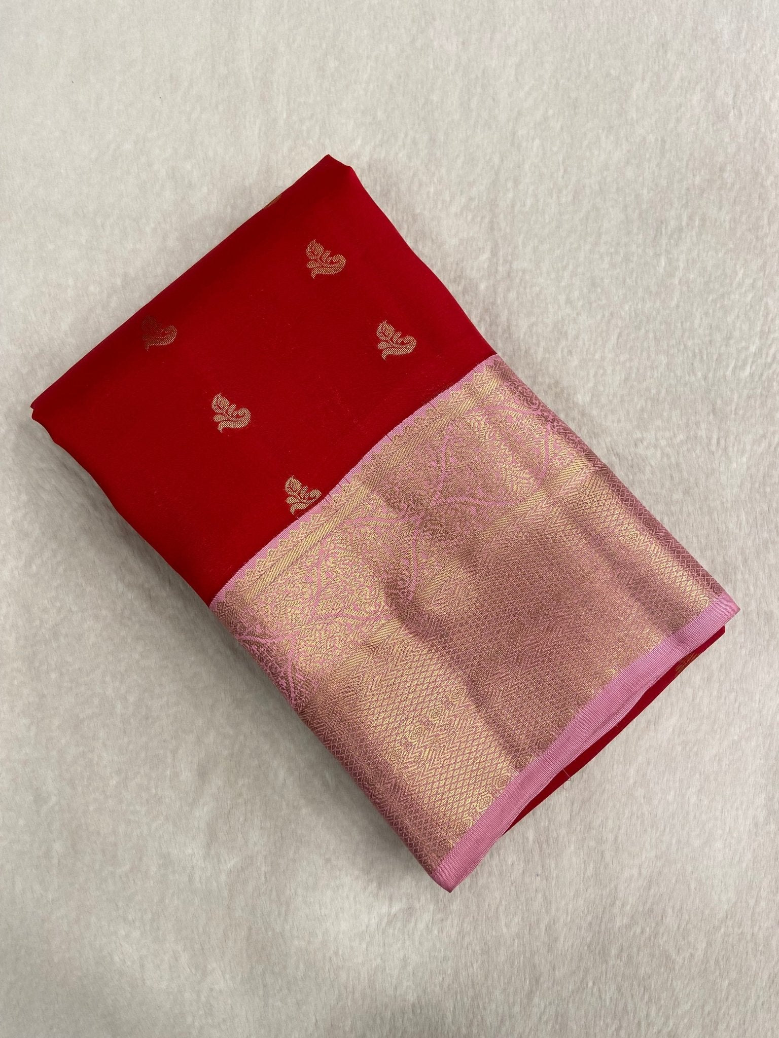 Half Mix Kanjeevaram Silk Saree - Kanjeevaram Silk Mandir