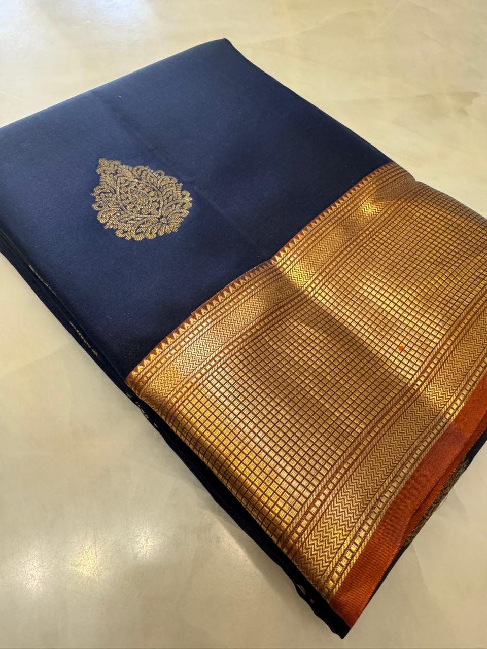 Half mix Kanjeevaram silk saree - Kanjeevaram Silk Mandir