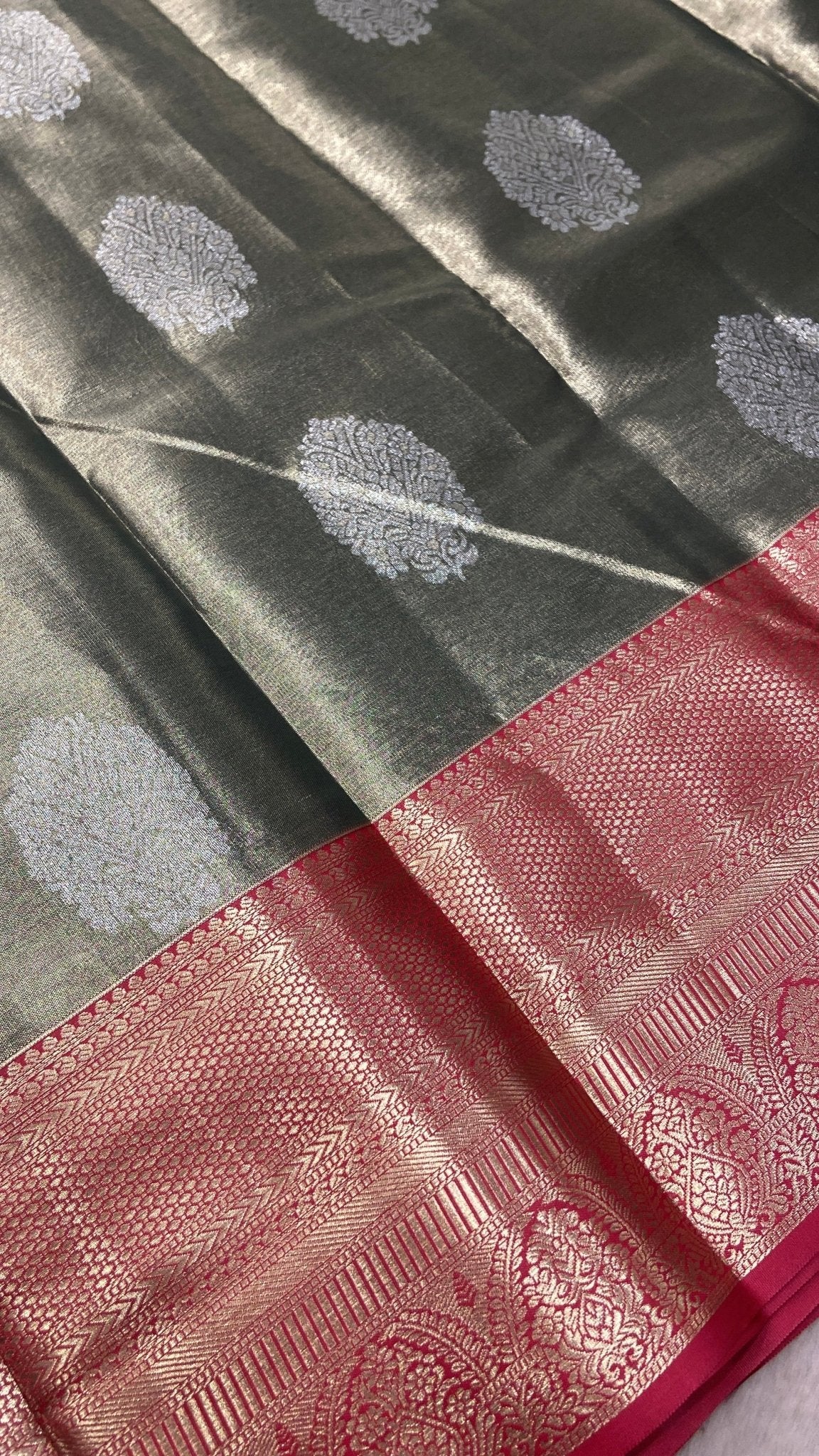 Half Mix Kanjeevaram Silk Saree - Kanjeevaram Silk Mandir