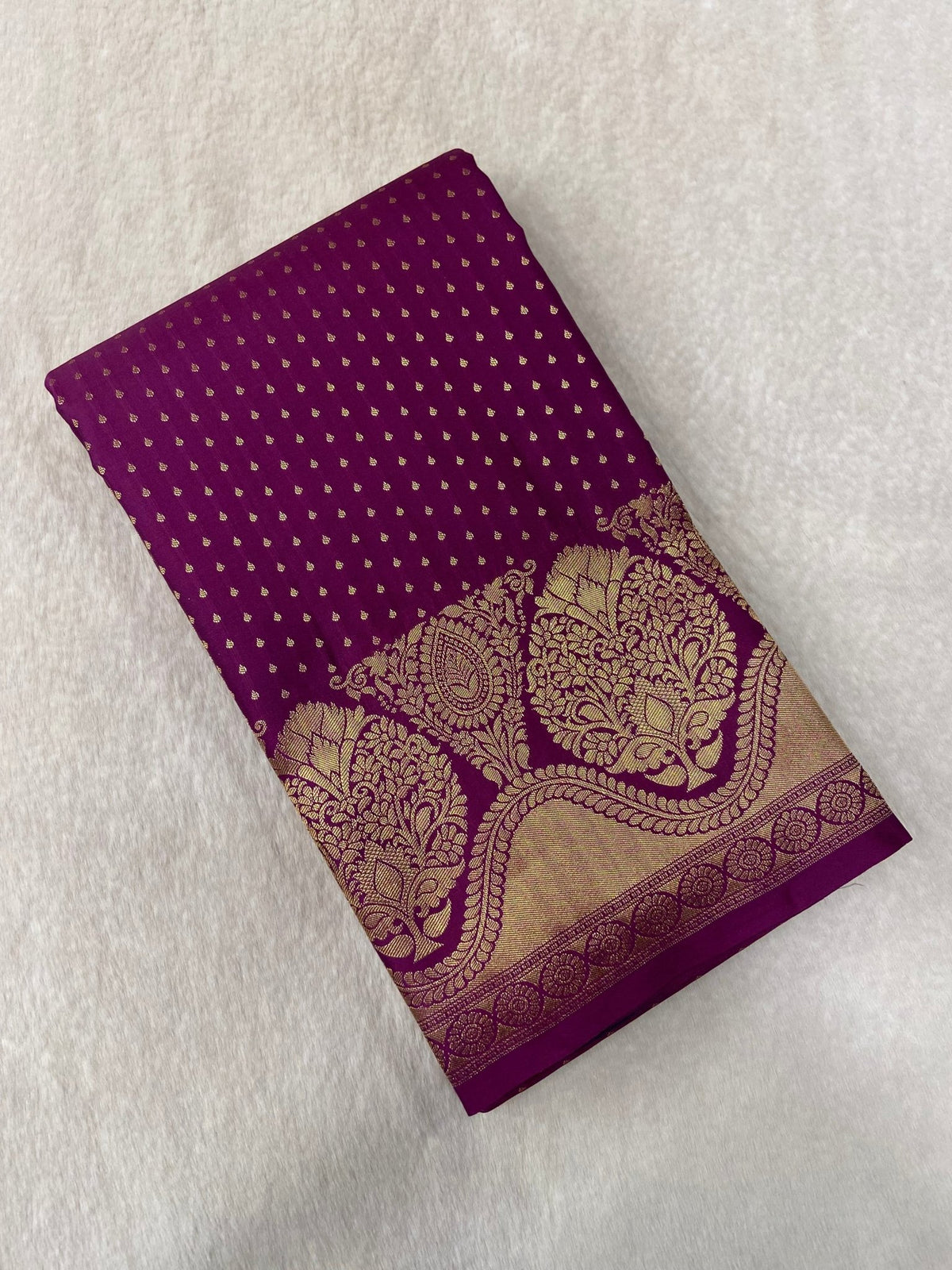 Half Mix Kanjeevaram Silk Saree - Kanjeevaram Silk Mandir