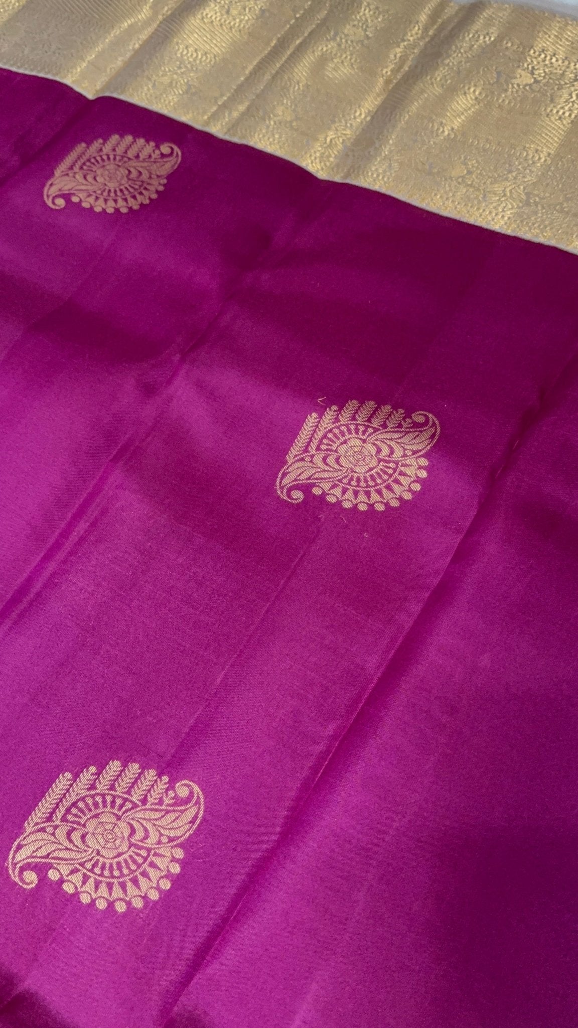 Half mix Kanjeevaram silk saree - Kanjeevaram Silk Mandir