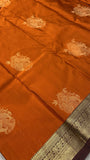 Half mix Kanjeevaram silk saree - Kanjeevaram Silk Mandir
