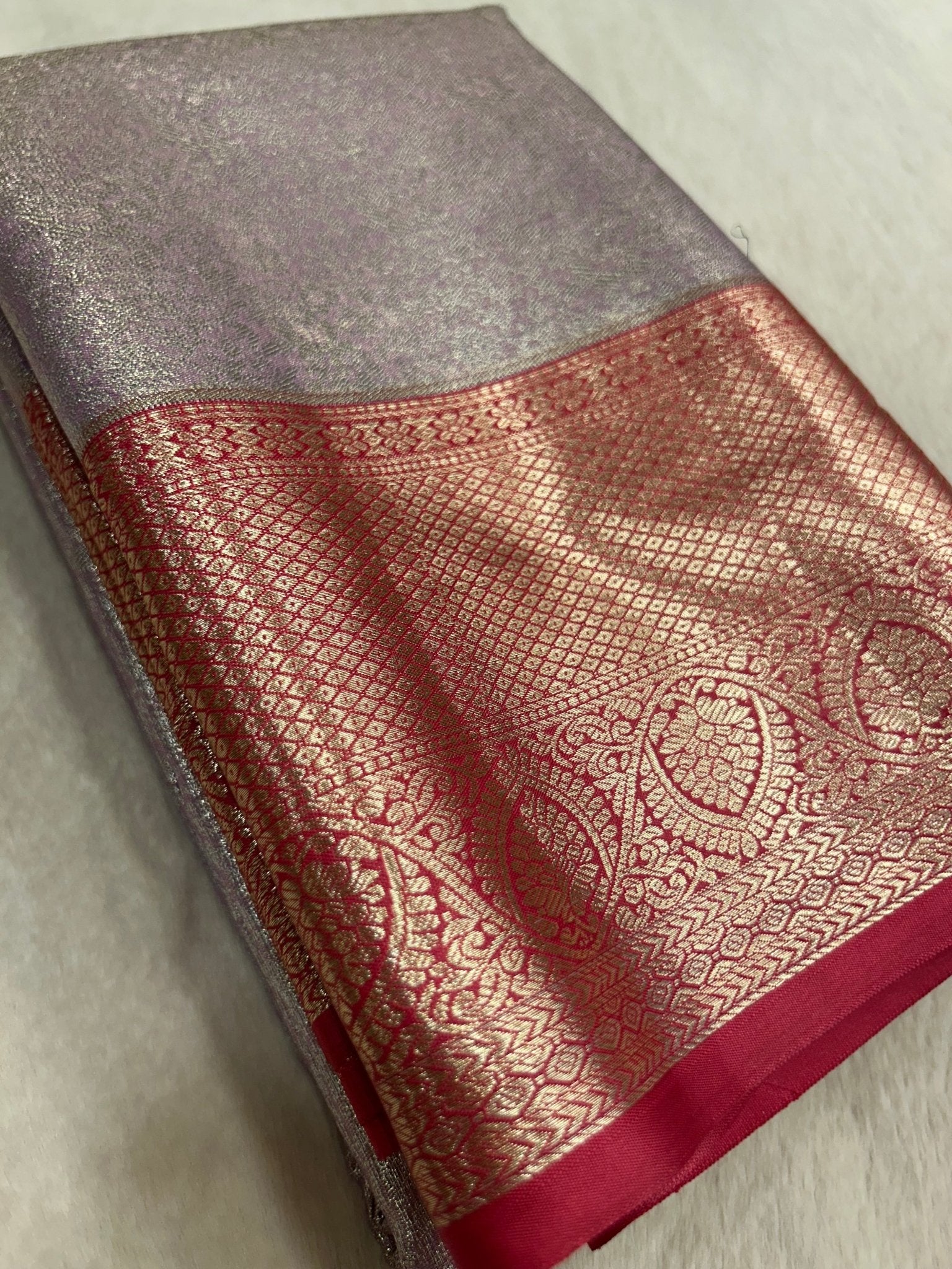 Half Mix Kanjeevaram Silk Saree - Kanjeevaram Silk Mandir