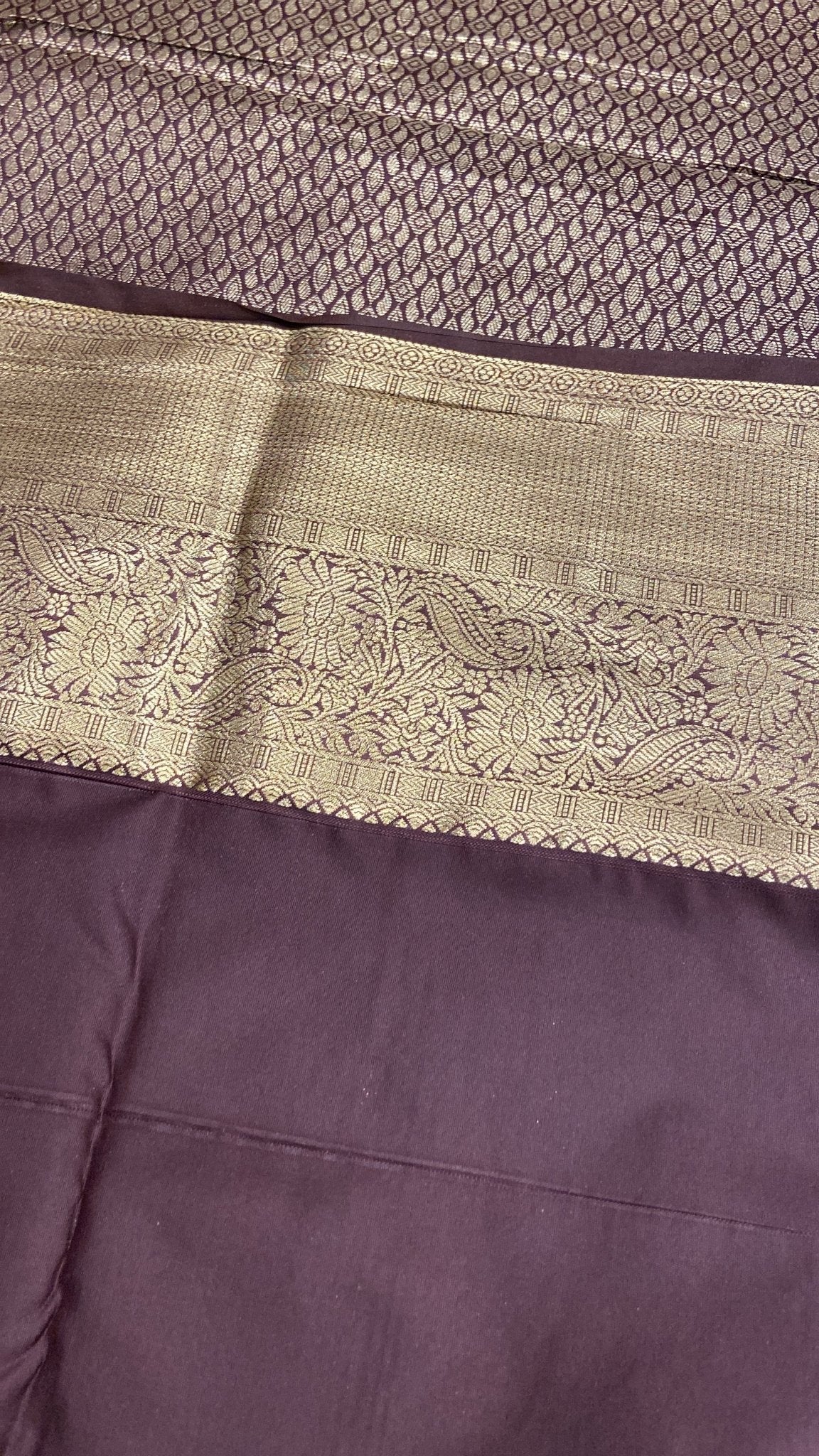 Half Mix Kanjeevaram Silk Saree - Kanjeevaram Silk Mandir