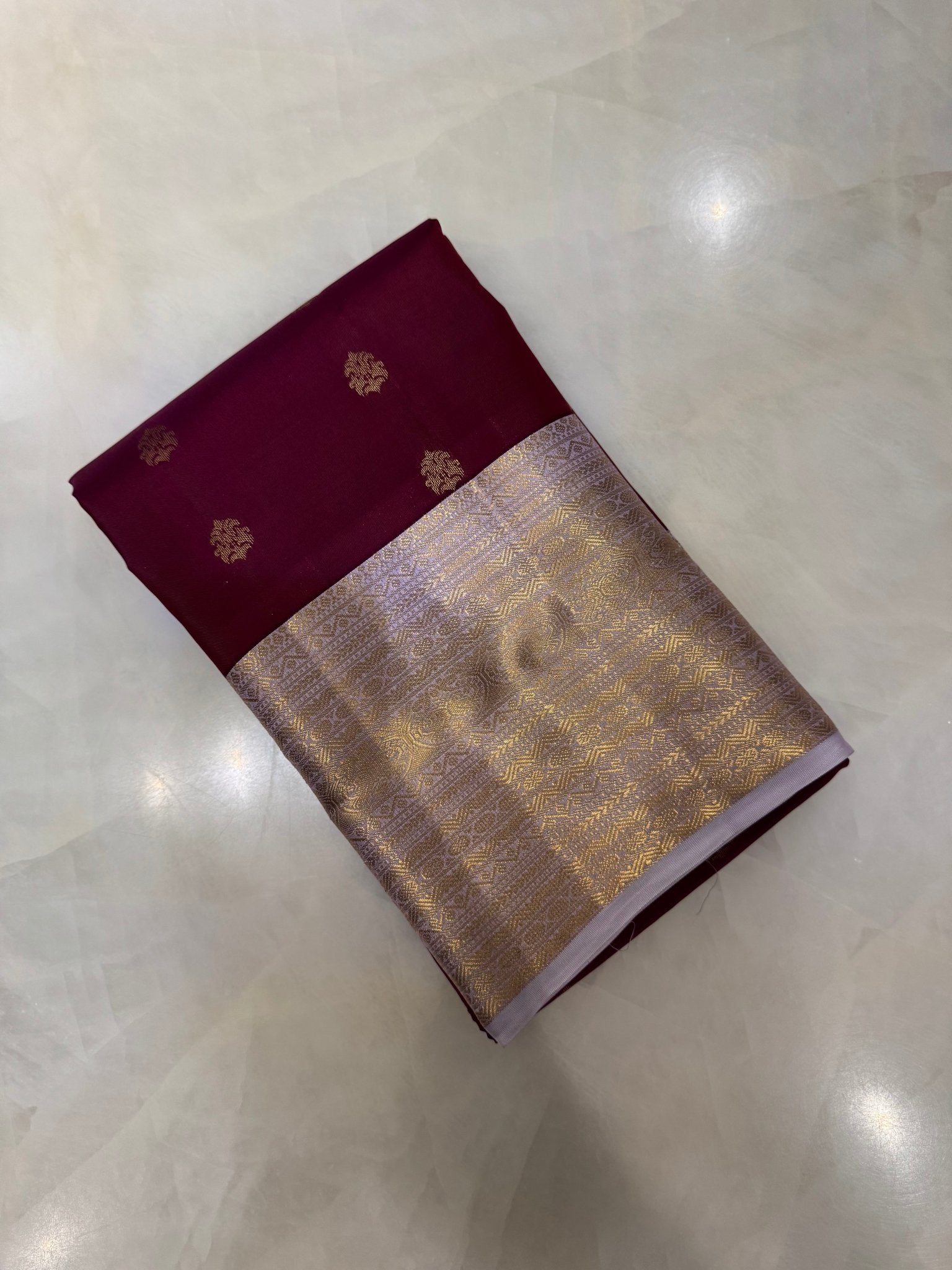 Half mix Kanjeevaram silk saree - Kanjeevaram Silk Mandir