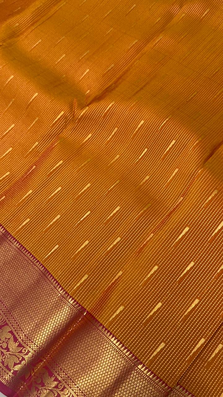 Half Mix Kanjeevaram Silk Saree - Kanjeevaram Silk Mandir