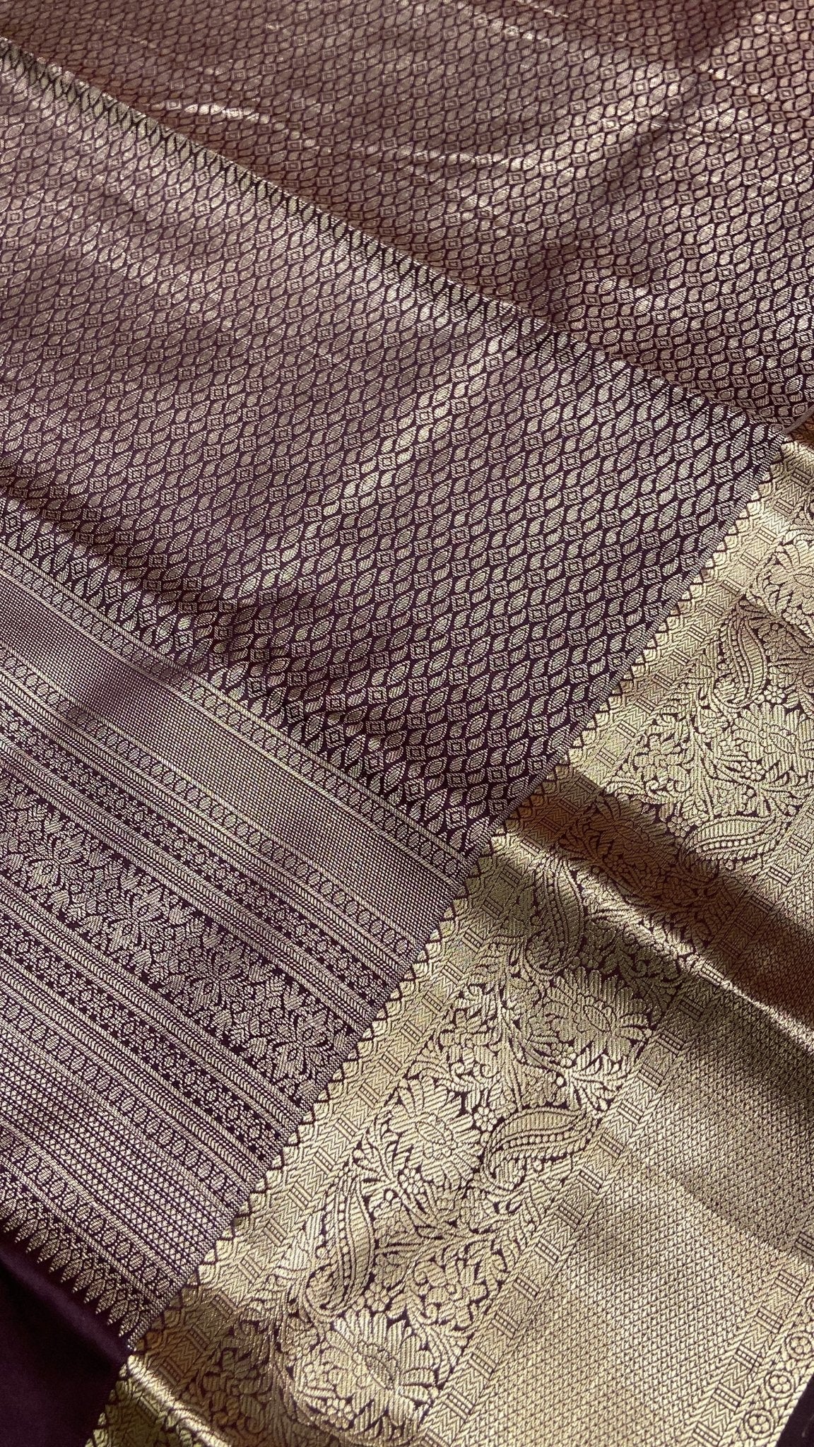 Half Mix Kanjeevaram Silk Saree - Kanjeevaram Silk Mandir