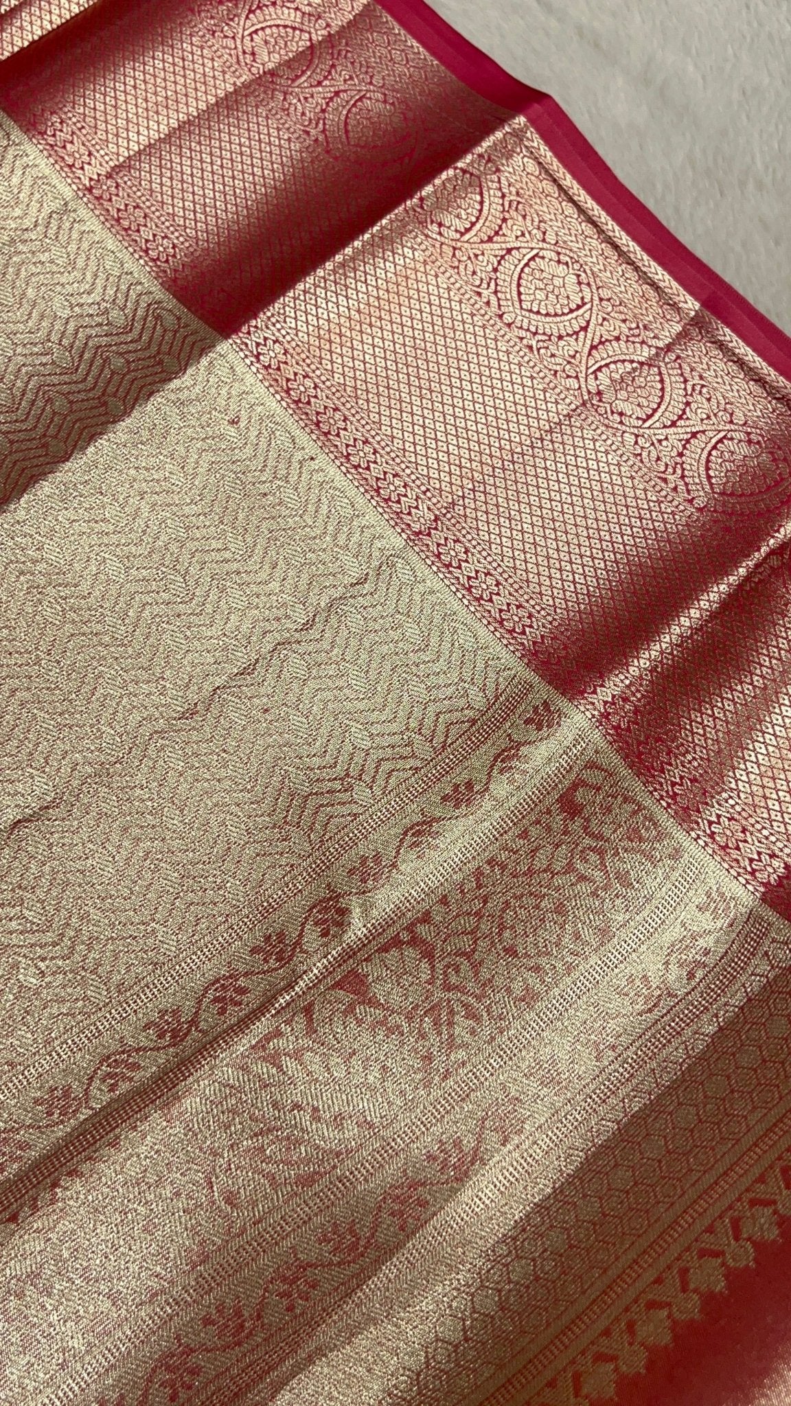 Half Mix Kanjeevaram Silk Saree - Kanjeevaram Silk Mandir
