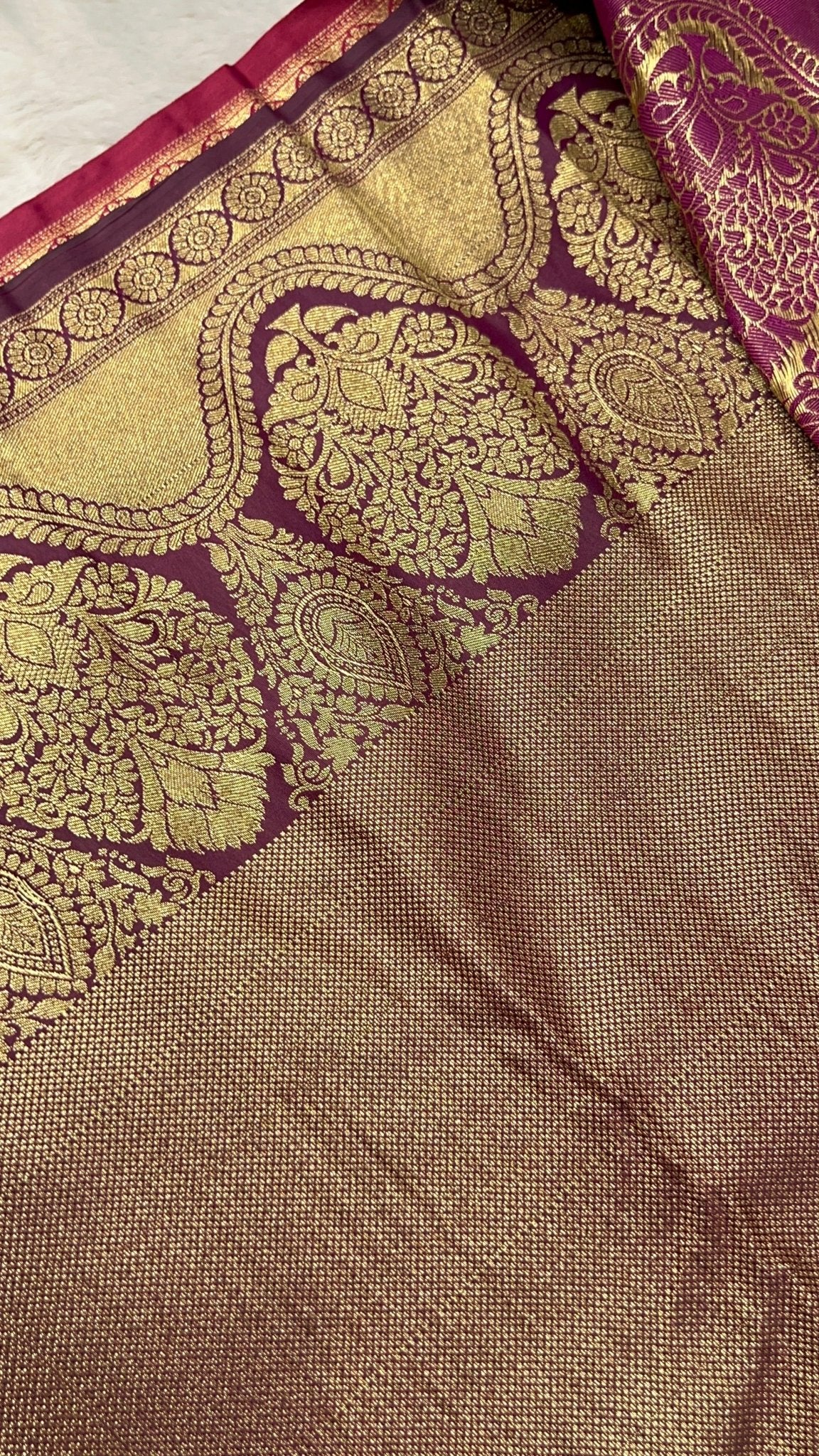 Half Mix Kanjeevaram Silk Saree - Kanjeevaram Silk Mandir
